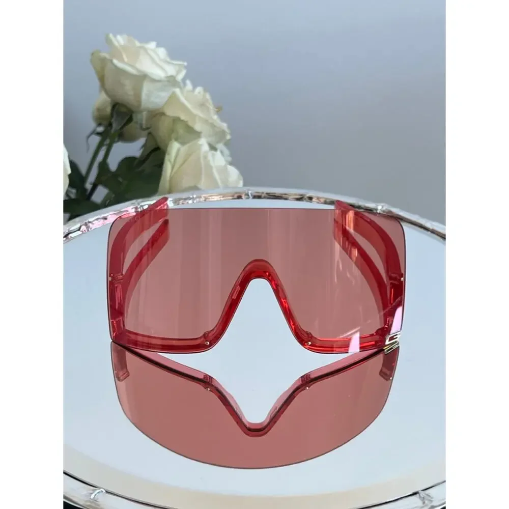 NEW Gucci GG1631S Red Mask Shield Sunglasses